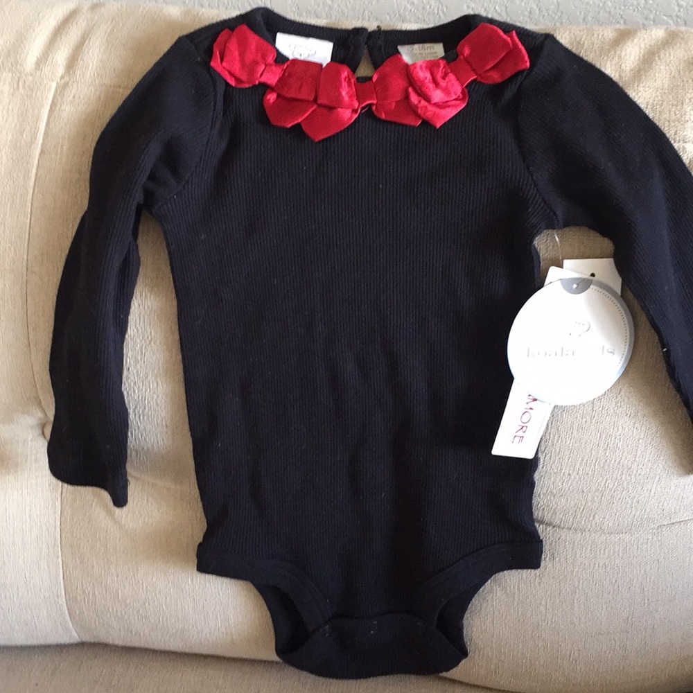 12-18M BLACK ONESIE